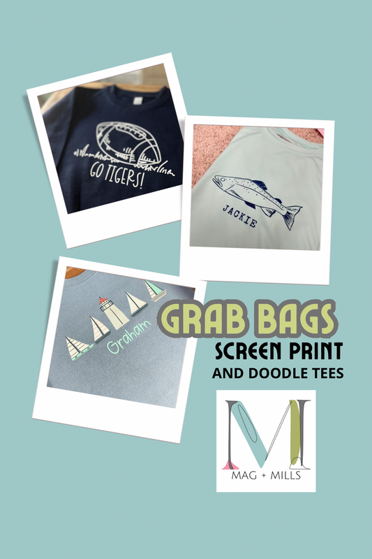 Screen Print and Doodle Tee Grab Bags